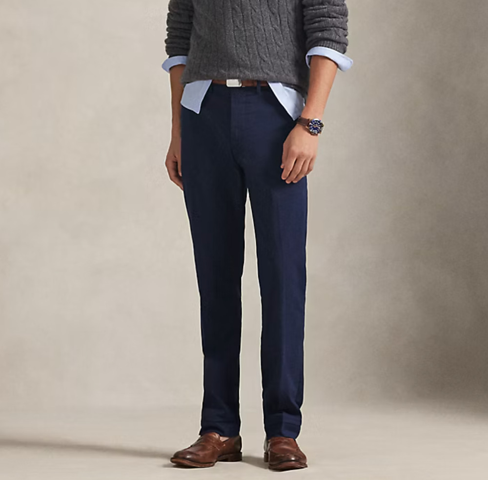 Polo Ralph Lauren Navy Stretch Slim Fit Chino Pants Men's 30x30 NWT Career Basic